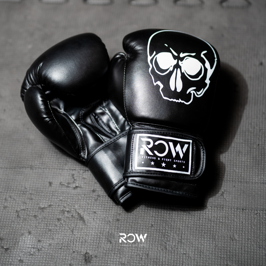 GUANTE BOXEO NEGRO CALAVERA